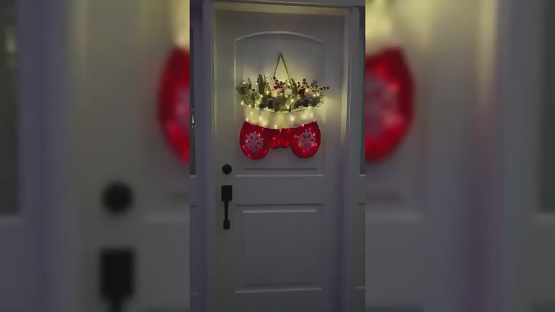 Christmas Glove Wreath